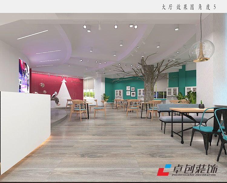合肥美容美发职业培训学校装修设计案例