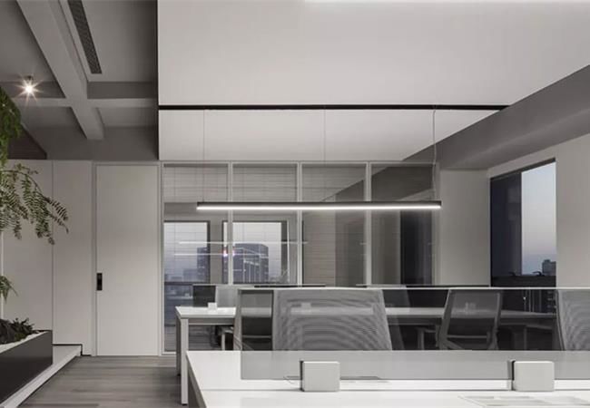 合肥办公室设计|200平简约素雅风格办公室装修案例