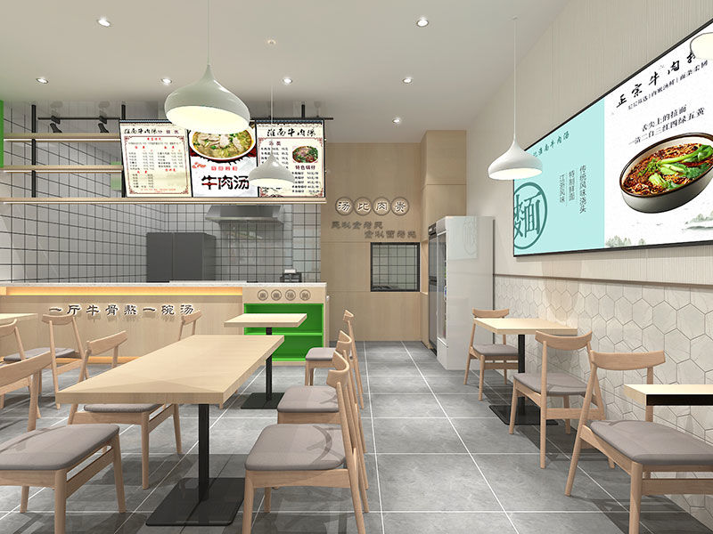 淮南牛肉汤店面装修设计
