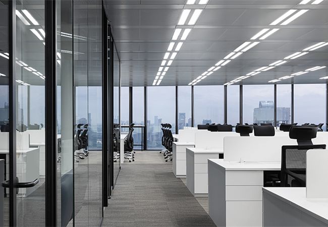 合肥办公楼空间设计：酷炫简约的700平方办公室装修案例