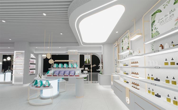 合肥化妆品店装修，如何通过装修提高店面的附加值？