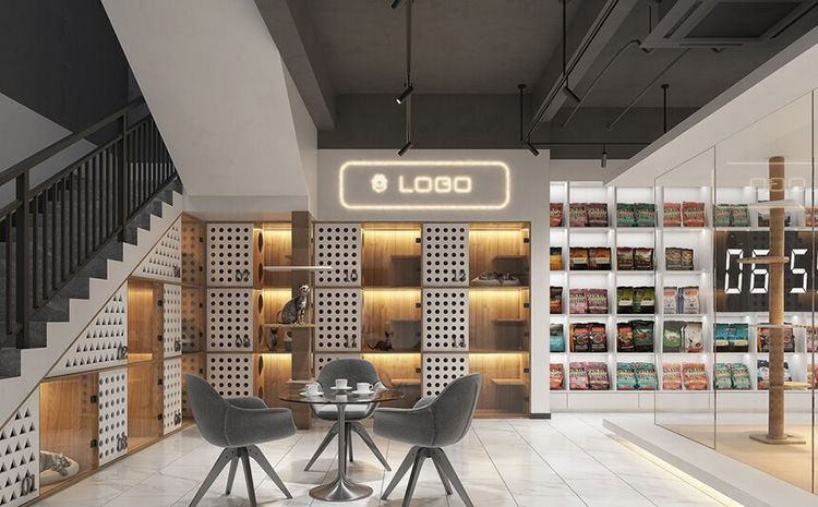 合肥宠物店装修效果图，宠物店面设计技巧