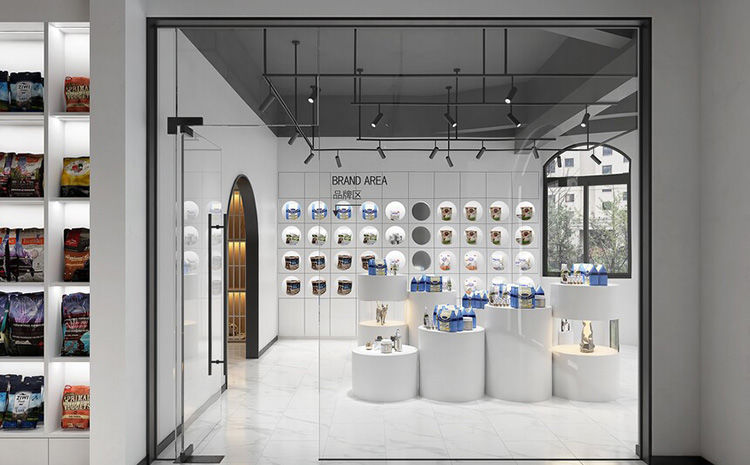 合肥宠物店装修效果图，宠物店面设计技巧